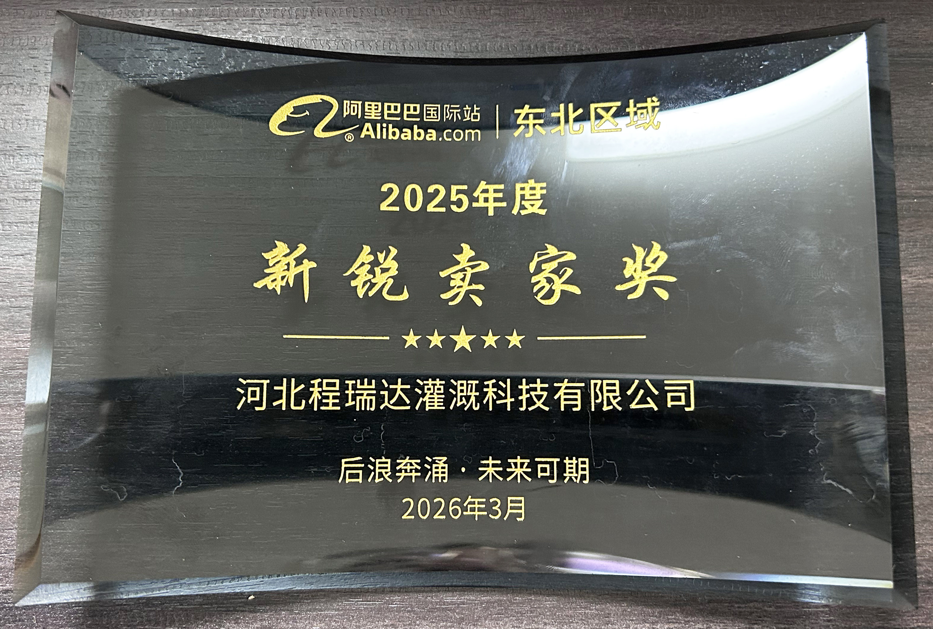 湘西程瑞达灌溉 | 荣获阿里国际站新锐卖家奖